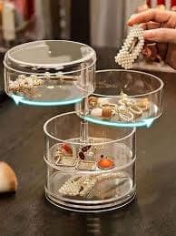 360° Rotating Acrylic Jewelry Organizer